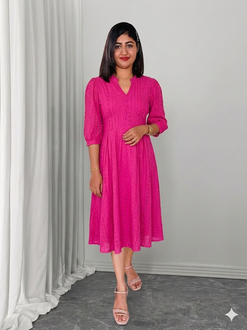 Korean Haccoba midy dress