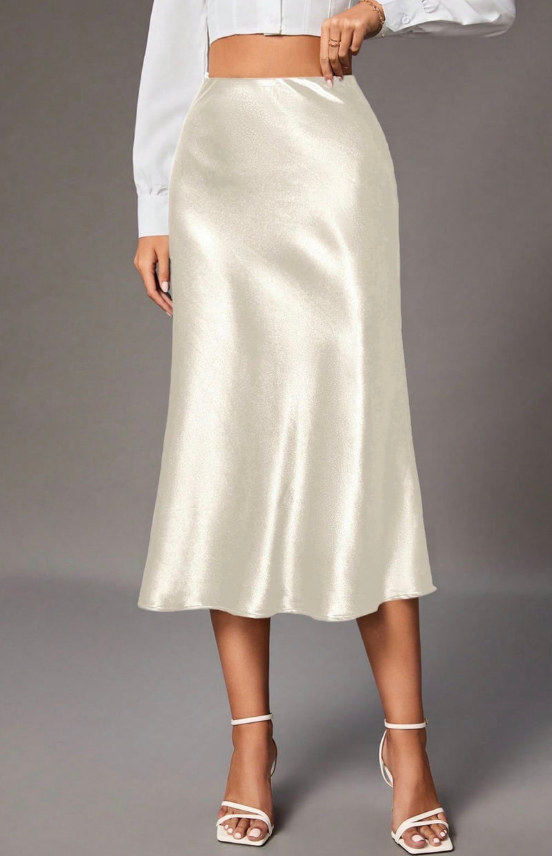 Satin skirt