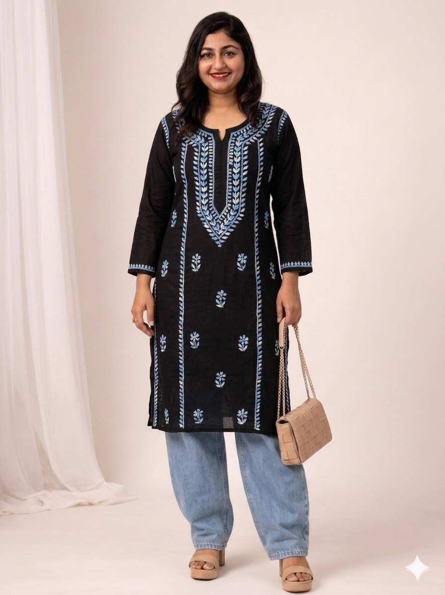 chikenkari kurthi