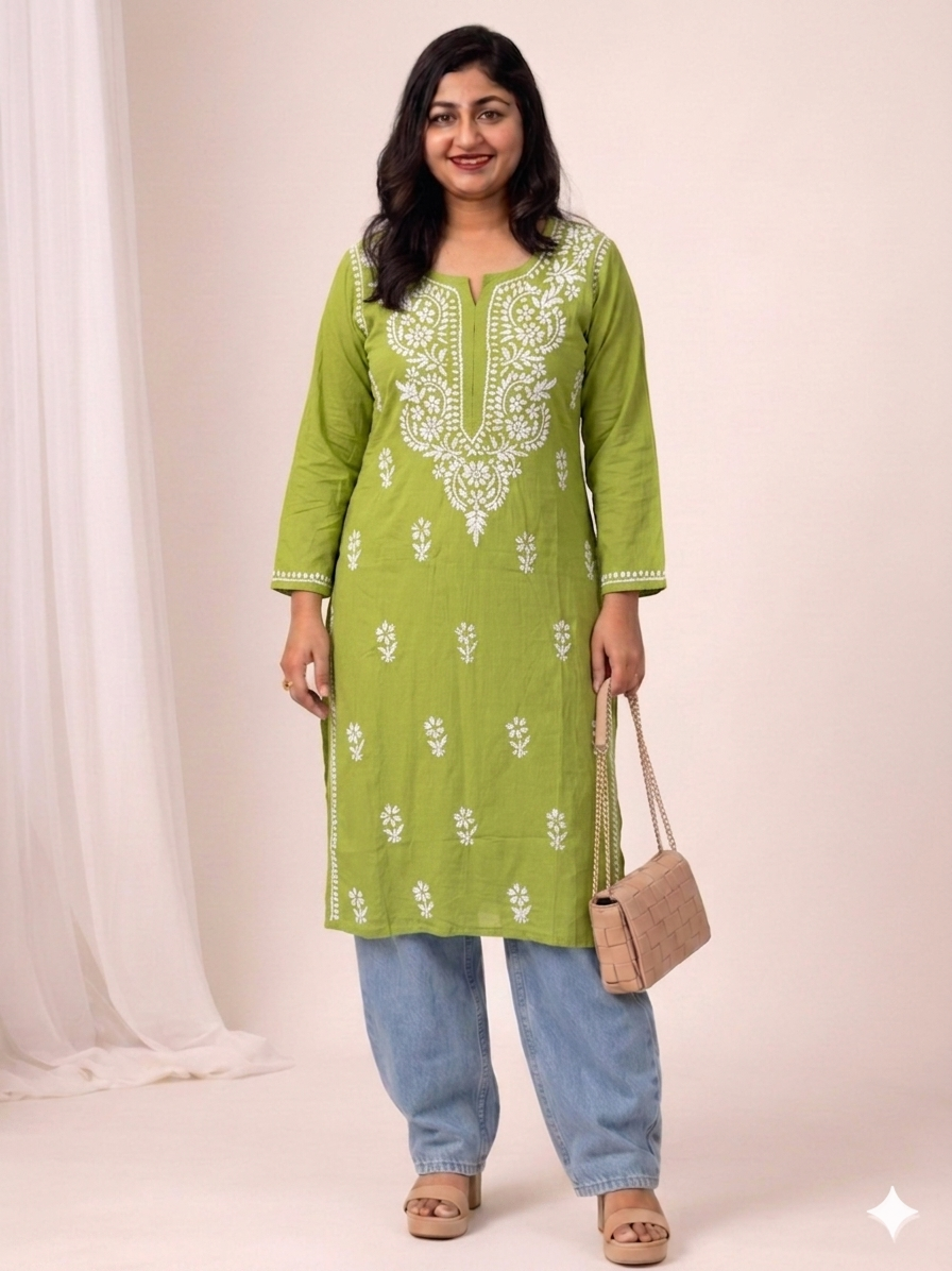 chikenkari kurthi