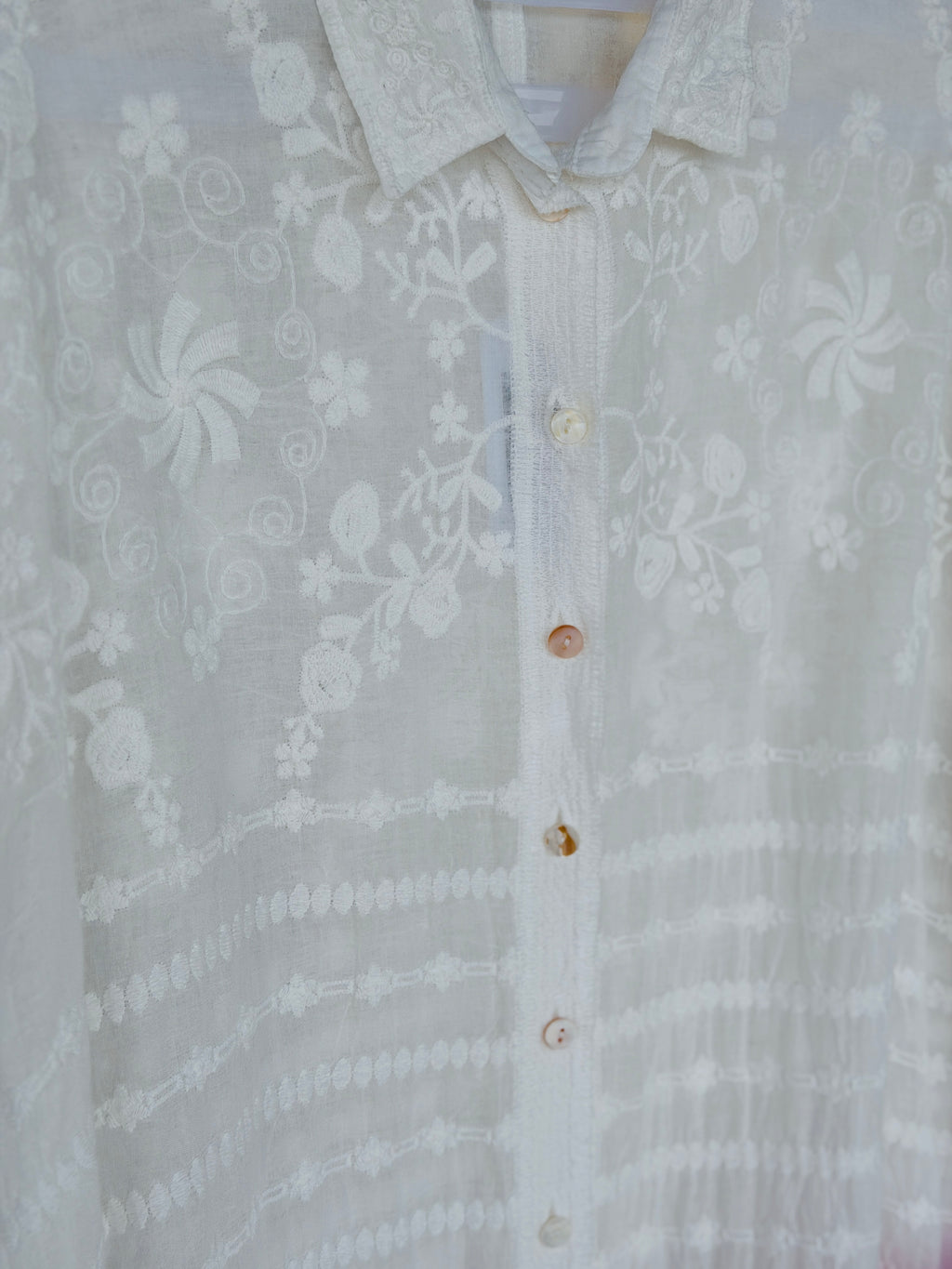 crochet long shirt