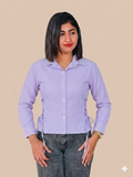Crop line shirt with dori