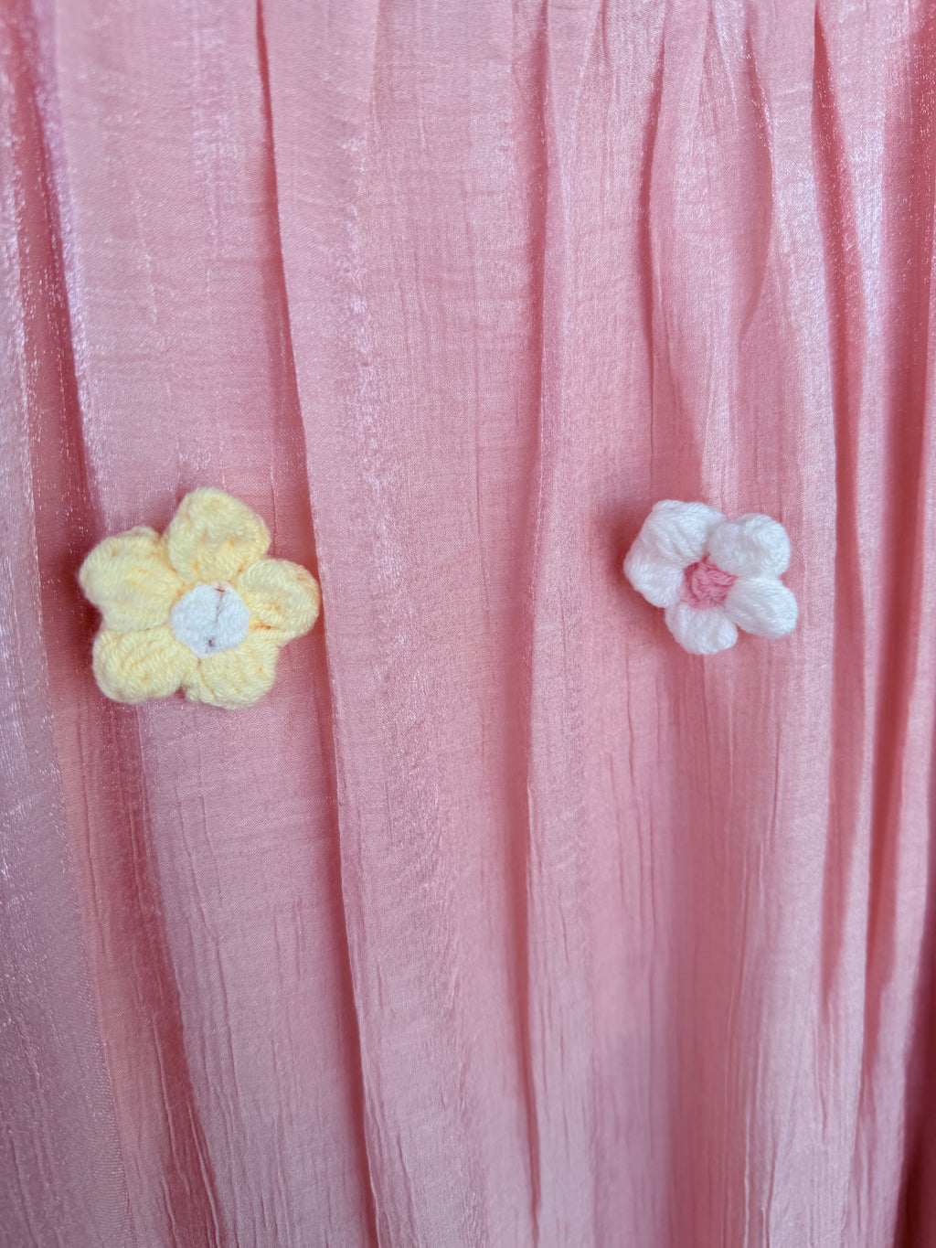 shimmer crochet florals