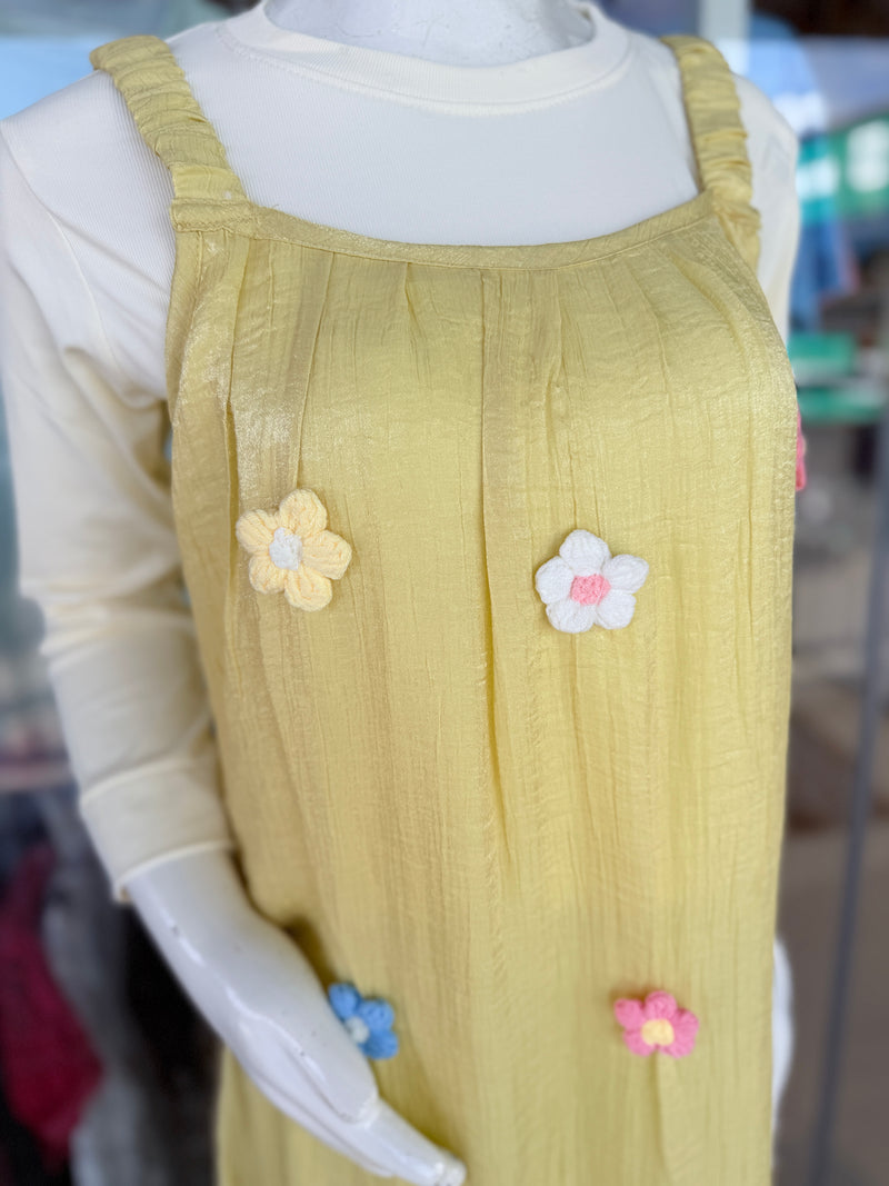 shimmer crochet florals