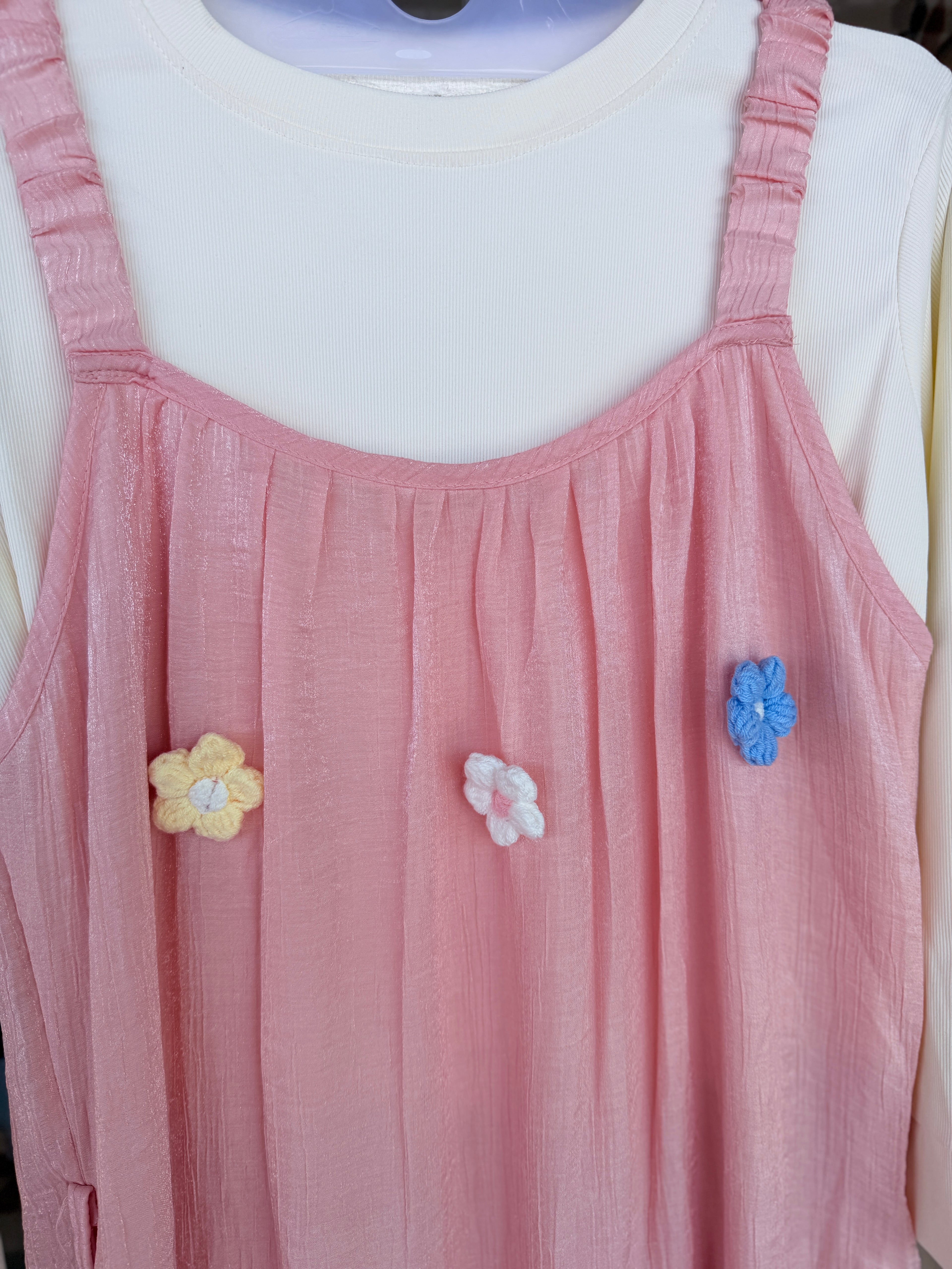 shimmer crochet florals