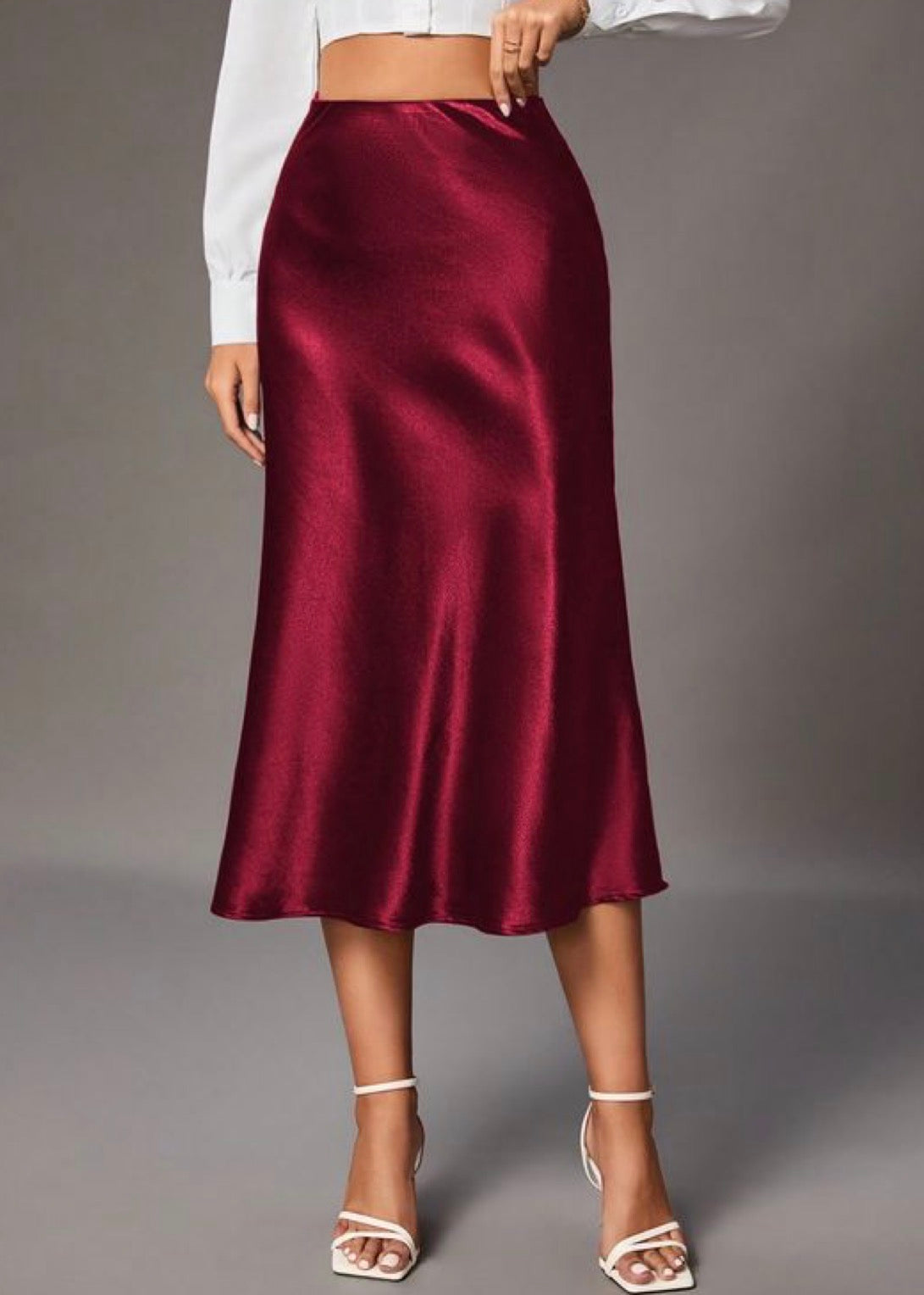 Satin skirt