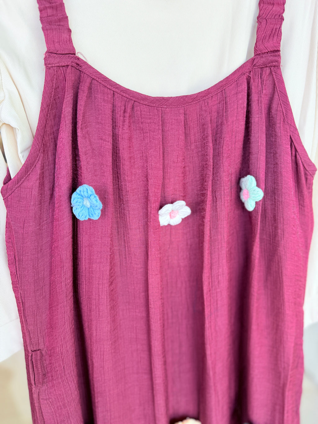 shimmer crochet florals