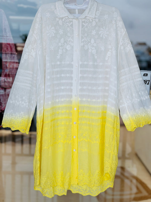 crochet long shirt