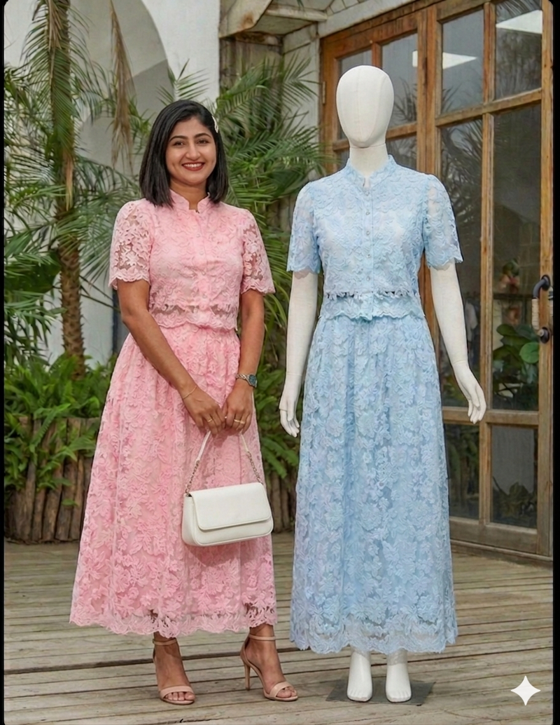 Korean skirt coordset