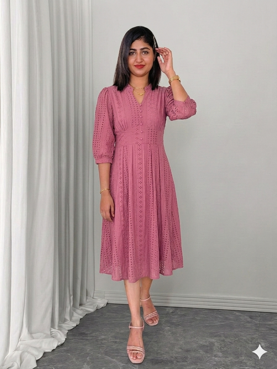 Korean Haccoba midy dress