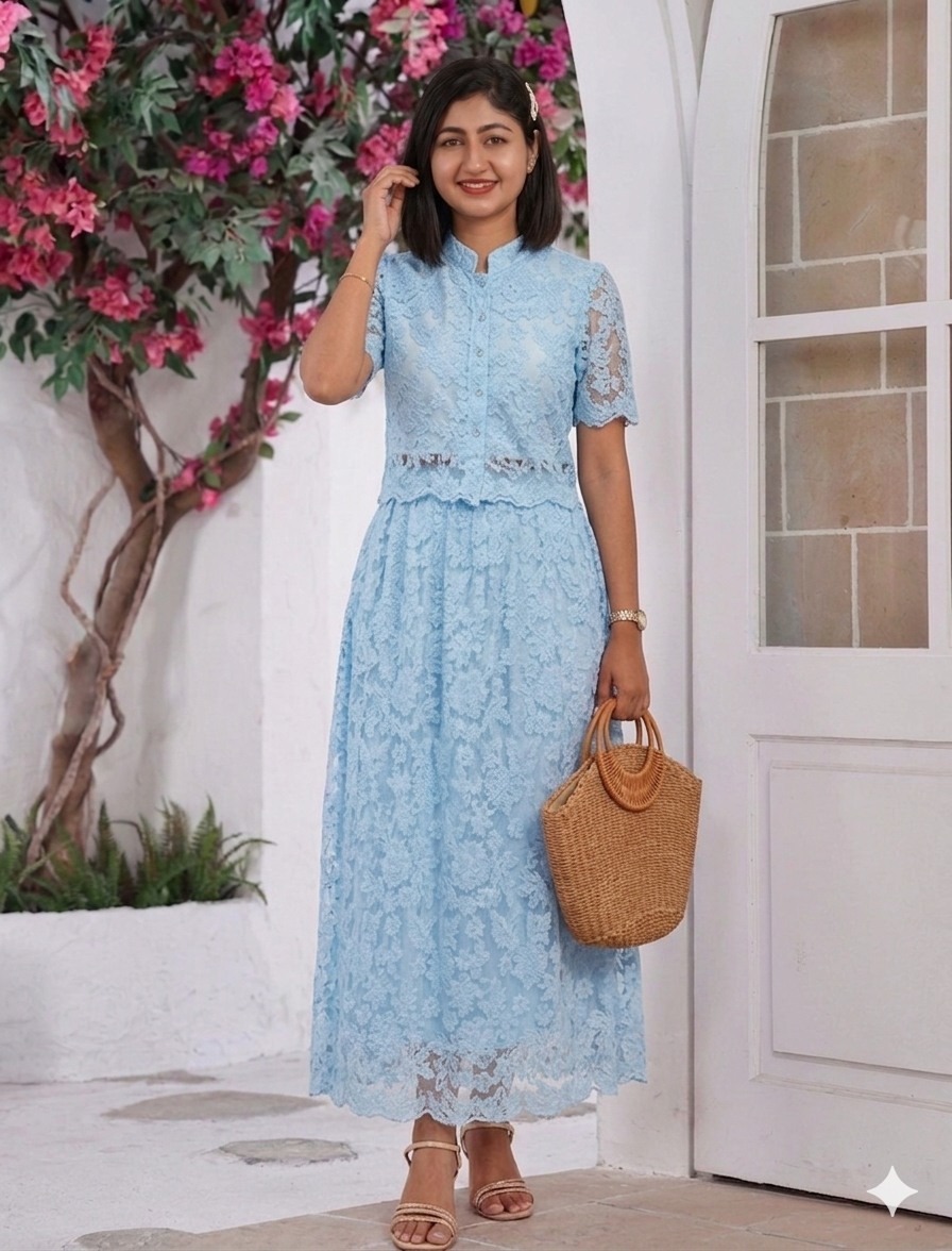 Korean skirt coordset