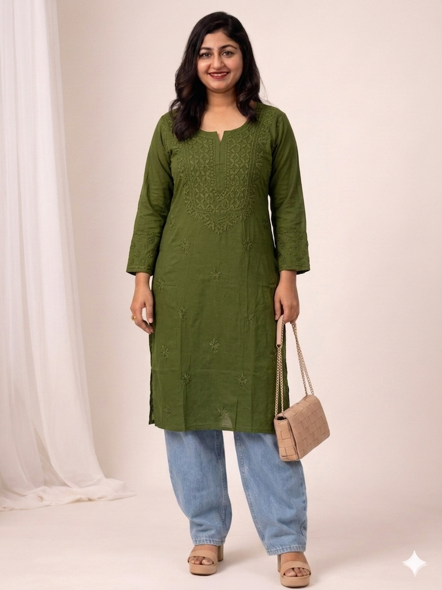 chikenkari kurthi