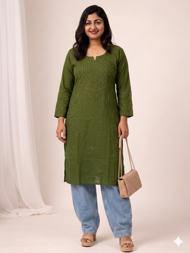 chikenkari kurthi