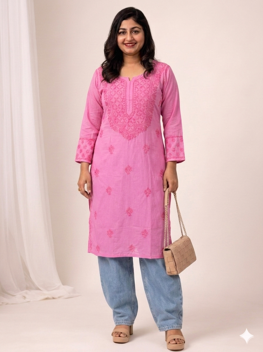 chikenkari kurthi