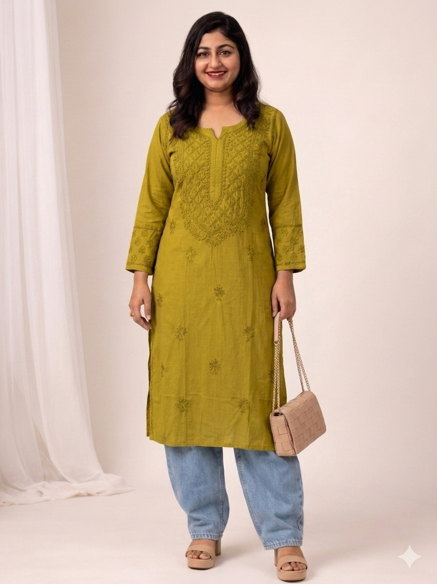 chikenkari kurthi