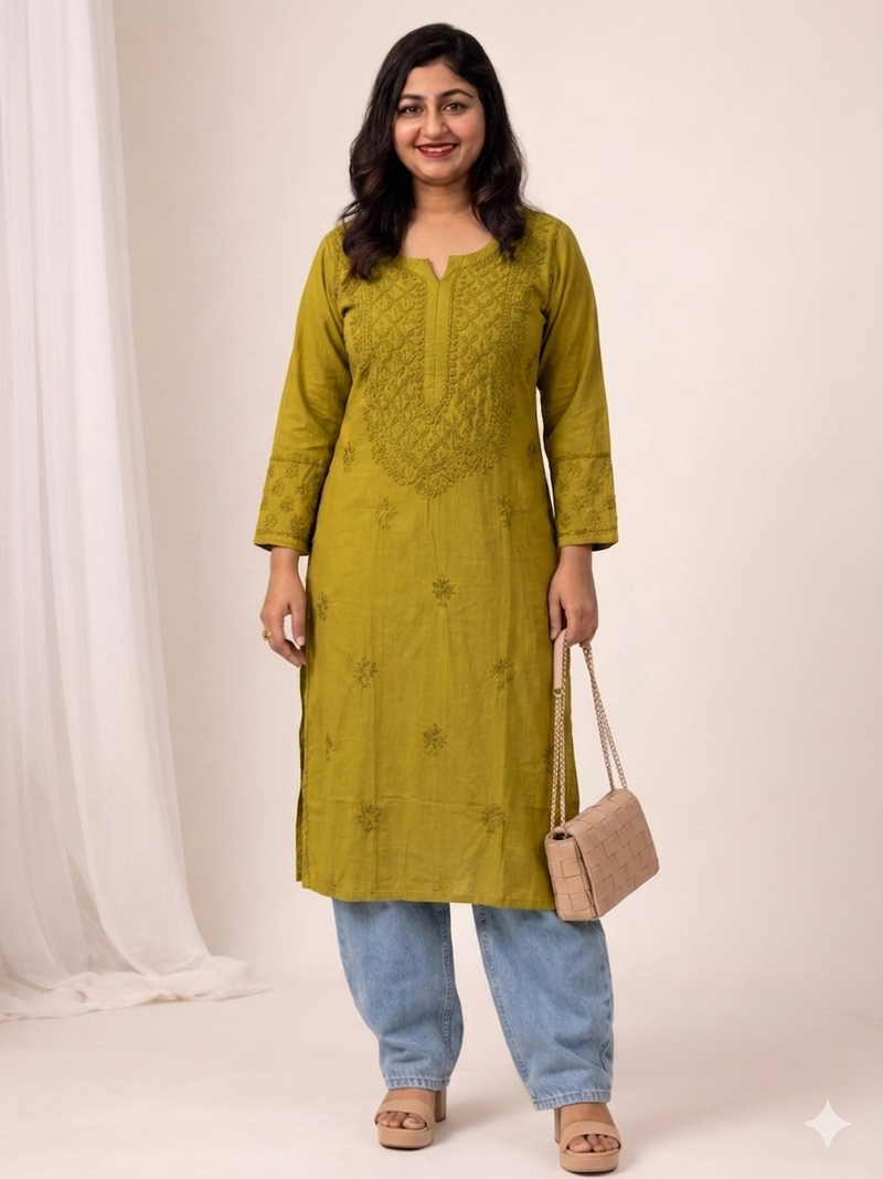 chikenkari kurthi