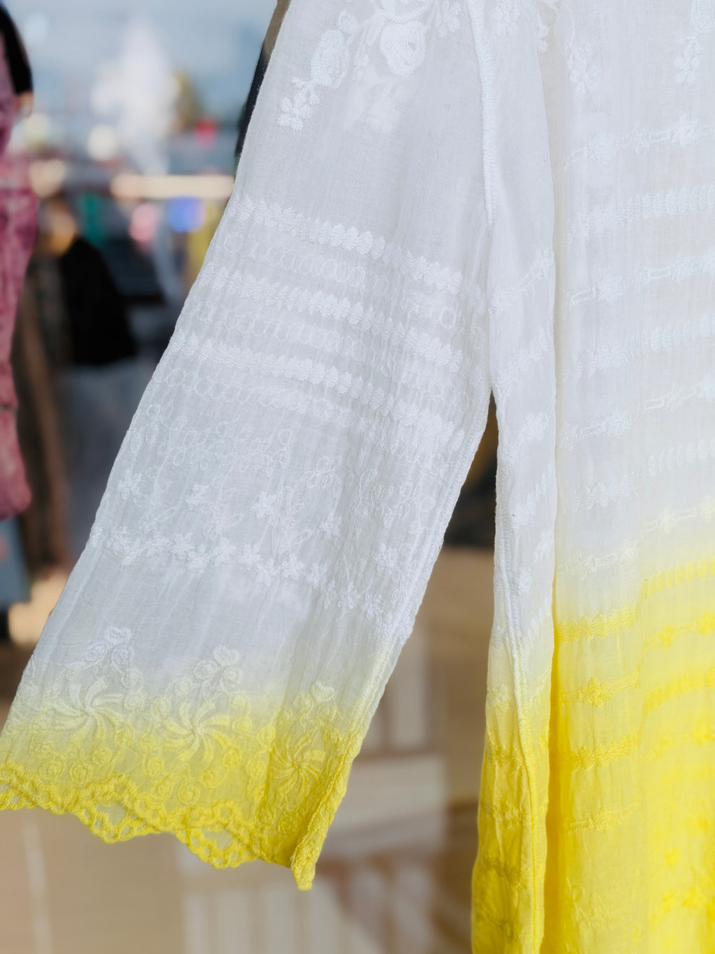 crochet long shirt