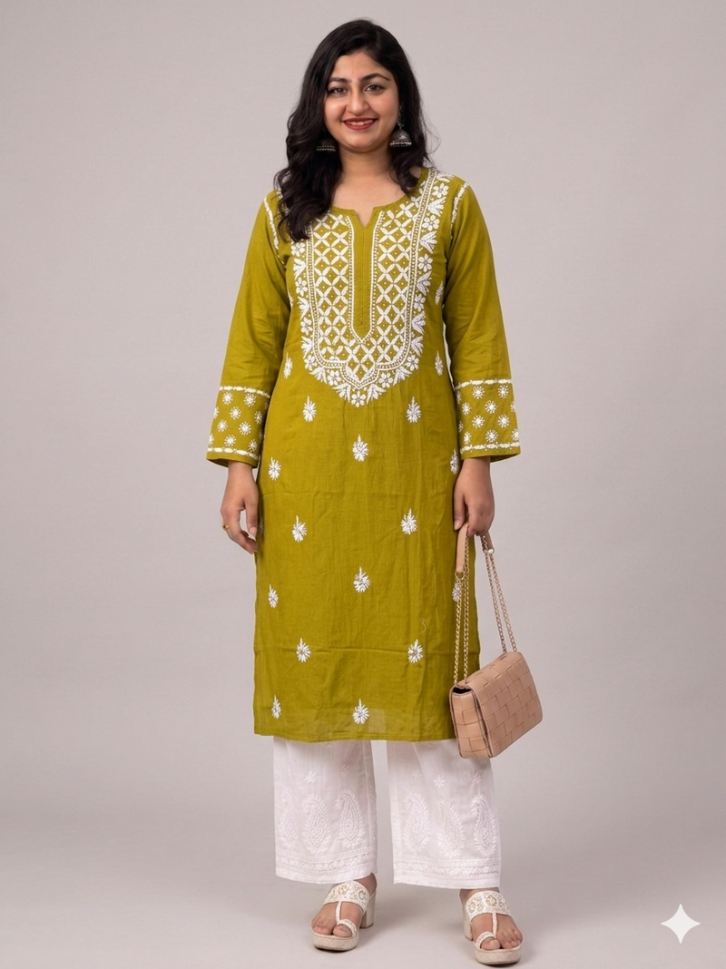 chikenkari kurthi