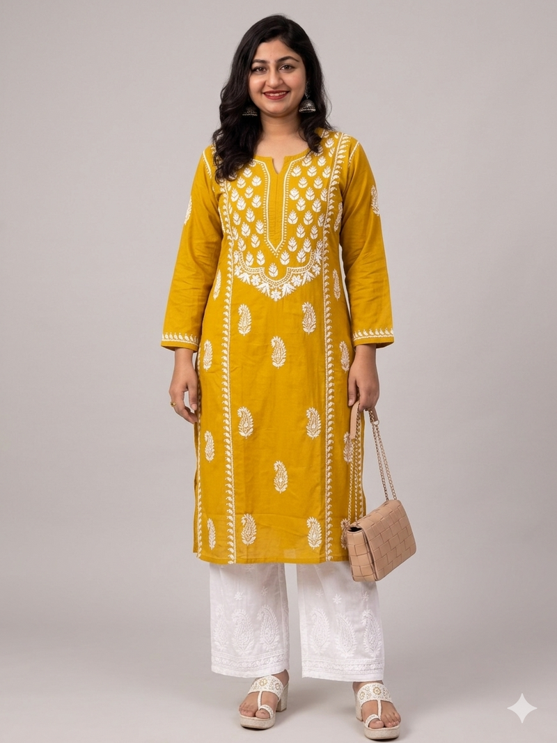 chikenkari kurthi