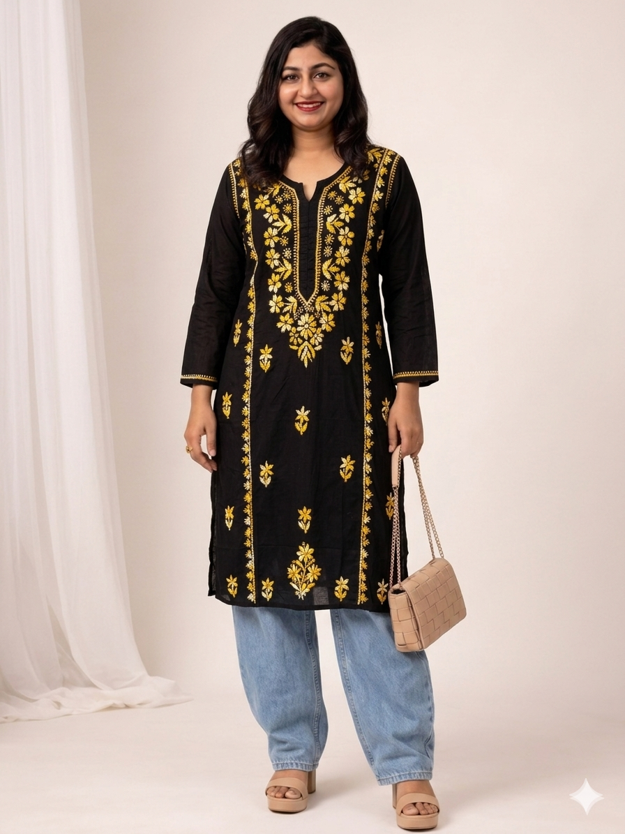 chikenkari kurthi